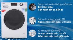 tinh nang May Giat Aqua AQD A852ZT Inverter 8.5 Kg