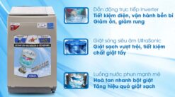 tinh nang May Giat Aqua AQW D901BT Inverter 9 Kg long dung