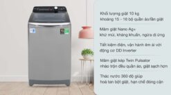 tinh nang May Giat Aqua AQW DR100ET Inverter 10 Kg long dung