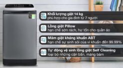 tinh nang May Giat Aqua AQW FR140UHT.SS Inverter 14Kg