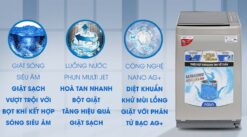 tinh nang May Giat Aqua AQW U850BT 8.5 Kg long dung