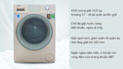 tinh nang May giat AQUA AQD D1050E N 10.5kg Inverter