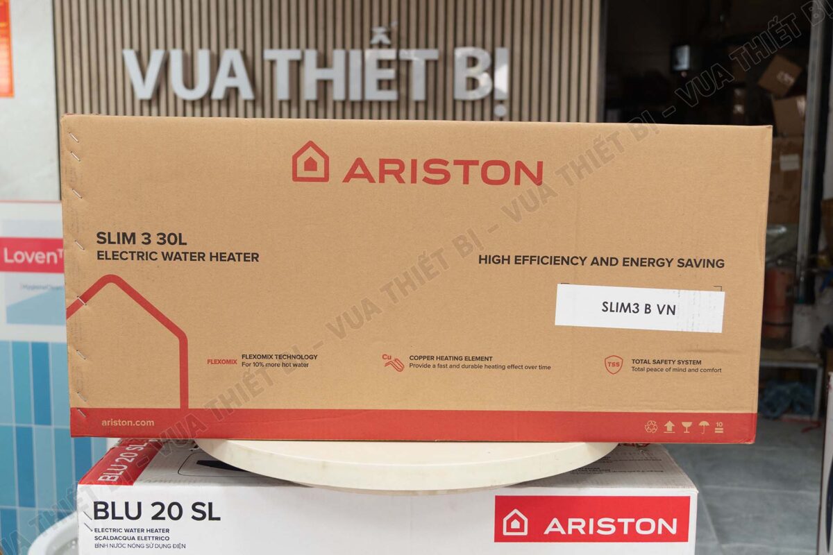 Bình nóng lạnh ARISTON SLIM3 30 B 30L AG+ lít (SL3) ngang gián tiếp 2.5FE 2500W - Ảnh 15