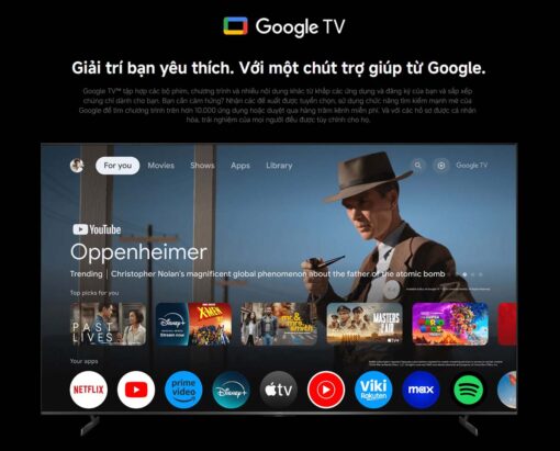 10 Google TV – Kho noi dung phong phu Tivi XIAOMI MAX 85 100 inch 2025