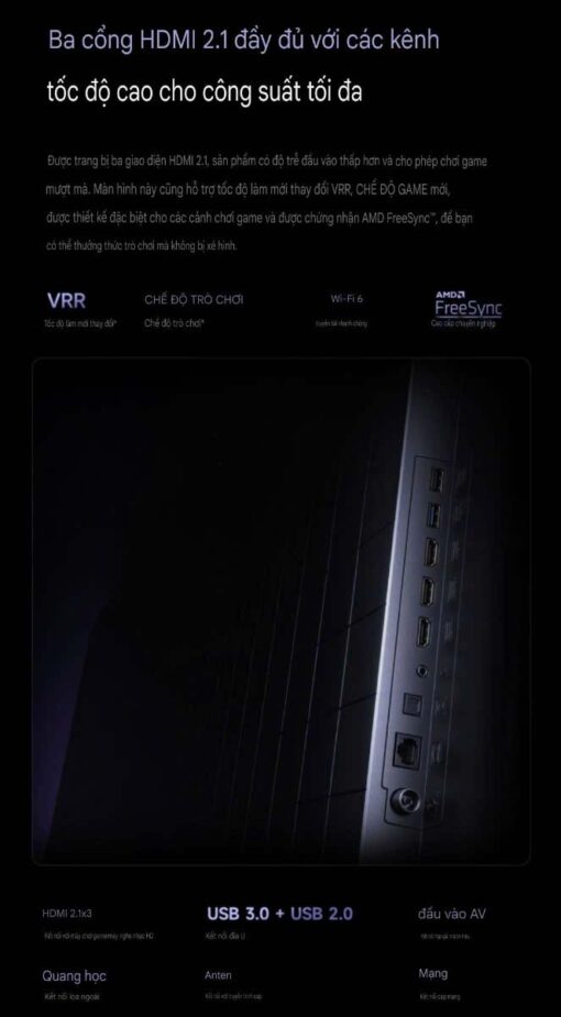 16 Ket noi da dang Linh hoat va tien loi tivi xiaomi S Pro 65 75 85 100 inch 2025