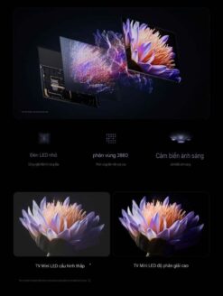 3 Mini LED voi 2880 vung lam mo Kiem soat anh sang vuot troi tivi xiaomi S Pro 65 75 85 100 inch 2025