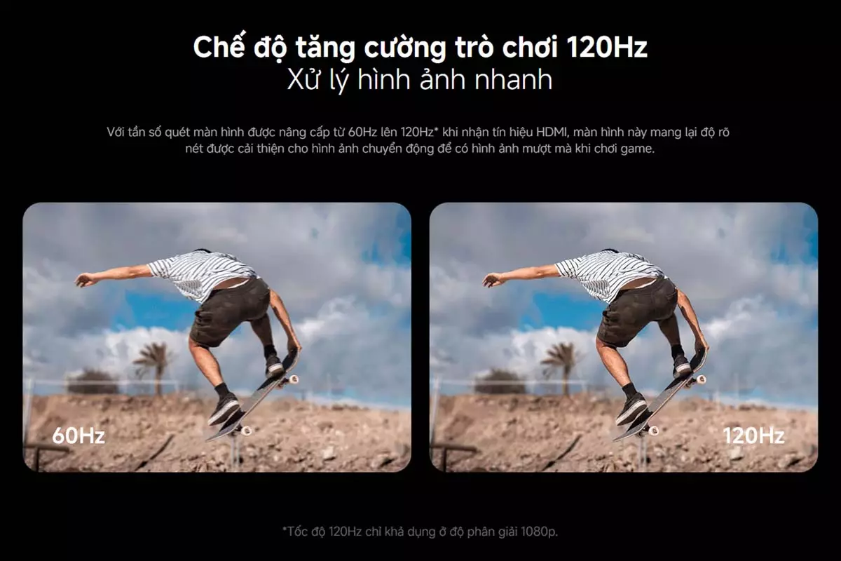 4 Che do tang cuong tro choi 120hz tivi xiaomi a 2026 32 43 50 55 65 75 inch