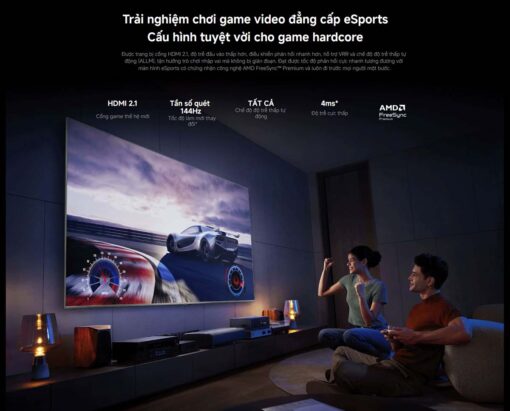 6 Trai nghiem choi game dinh cao chuan eSports Tivi XIAOMI MAX 85 100 inch 2025