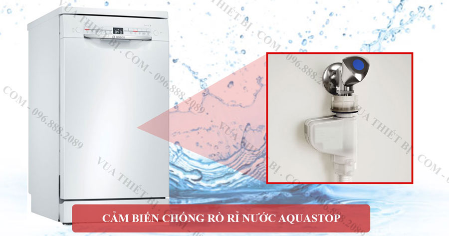 Máy rửa bát BOSCH SMS2HKW57E serie 2 độc lập 14 Cảm-biễn-chống-rò-rỉ-nước-Aquastop-máy-rửa-bát-Bosch-SMS2HKW57E