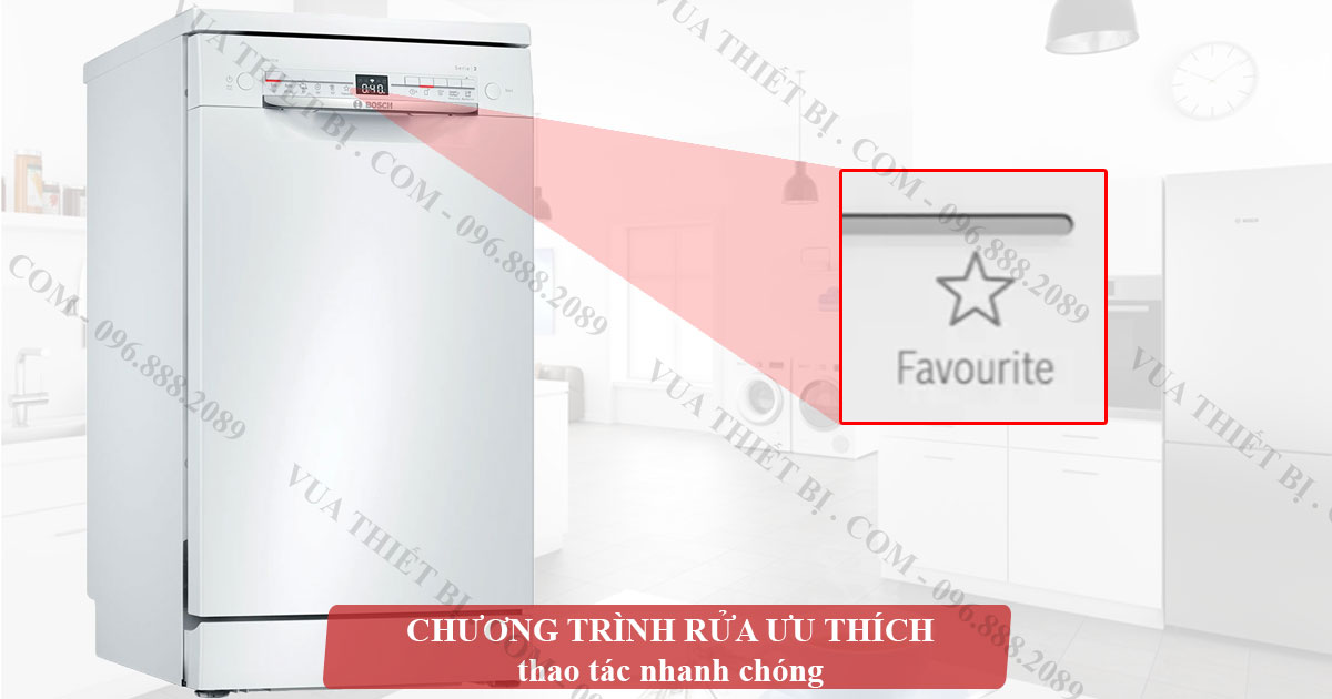 Máy rửa bát BOSCH SMS2HKW57E serie 2 độc lập 10 Chương-trình-yêu-thích-máy-rửa-bát-bosch-SMS2HKW57E