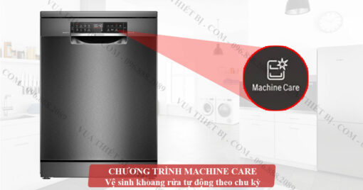Ve sinh may machine care may rua bat Bosch SMS6ECC51E