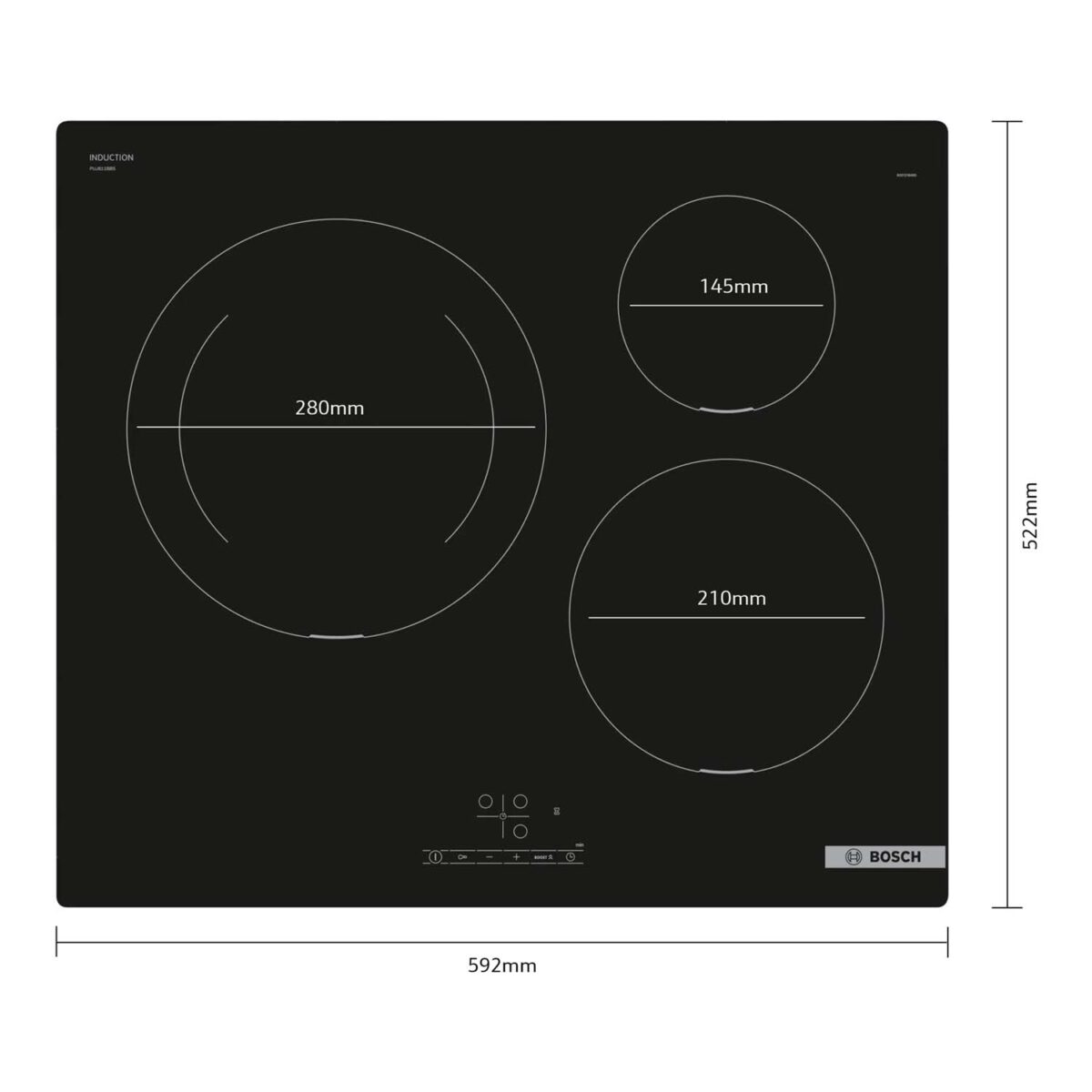 Bếp từ ba BOSCH PUJ611BB5E Serie 4 - Ảnh 2