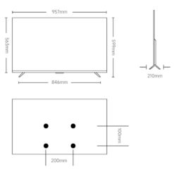 kich thuoc Tivi XIAOMI A43 2026 43 inch