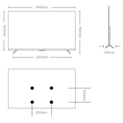 kich thuoc Tivi XIAOMI A65 2026 65 inch