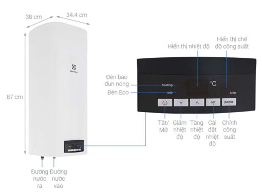 thong so ky thuat Binh nong lanh ELECTROLUX EWS502DX DWE 50L dung