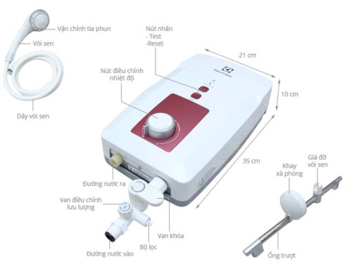 thong so ky thuat May nuoc nong truc tiep ELECTROLUX EWE451GX DWR