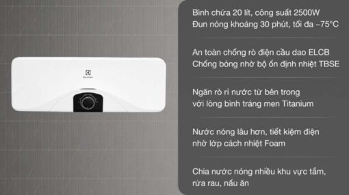 tinh nang Binh nong lanh ELECTROLUX EWS202DX DWM 20L ngang 1