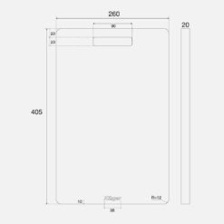 BAN VE KICH THUOC Thot KLUGER KCB 601P nhua