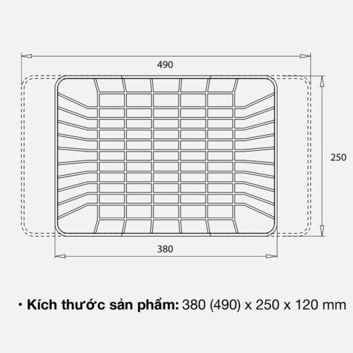 Ban ve kich thuoc Ro inox KLUGER KB 601S