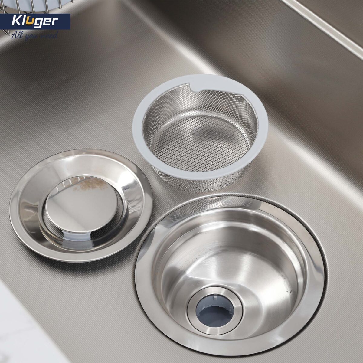 Chậu rửa bát inox KLUGER KF7850FS Basic dòng MOD 1 hố - Ảnh 12