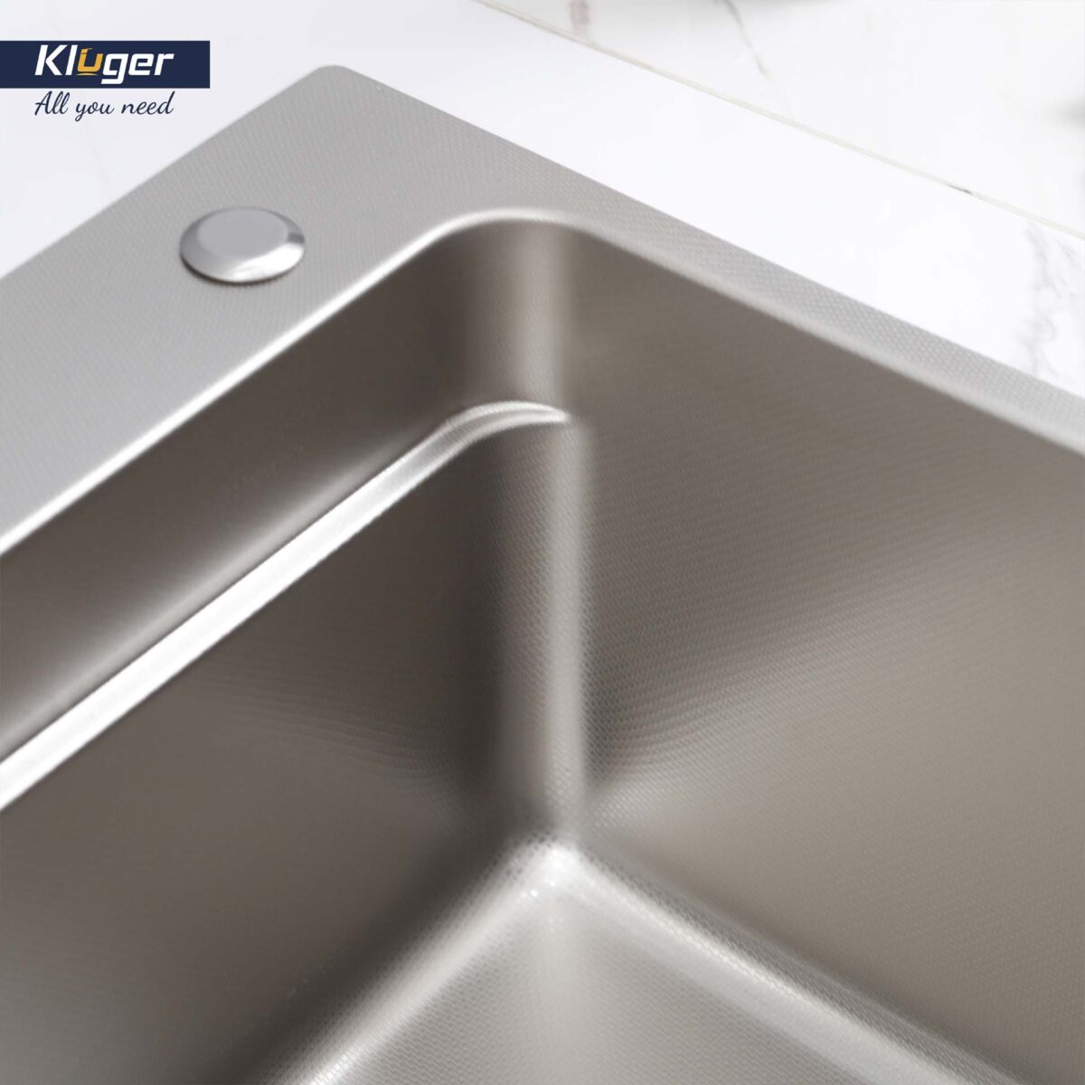 Chậu rửa bát inox KLUGER KF7850FS Basic dòng MOD 1 hố - Ảnh 8