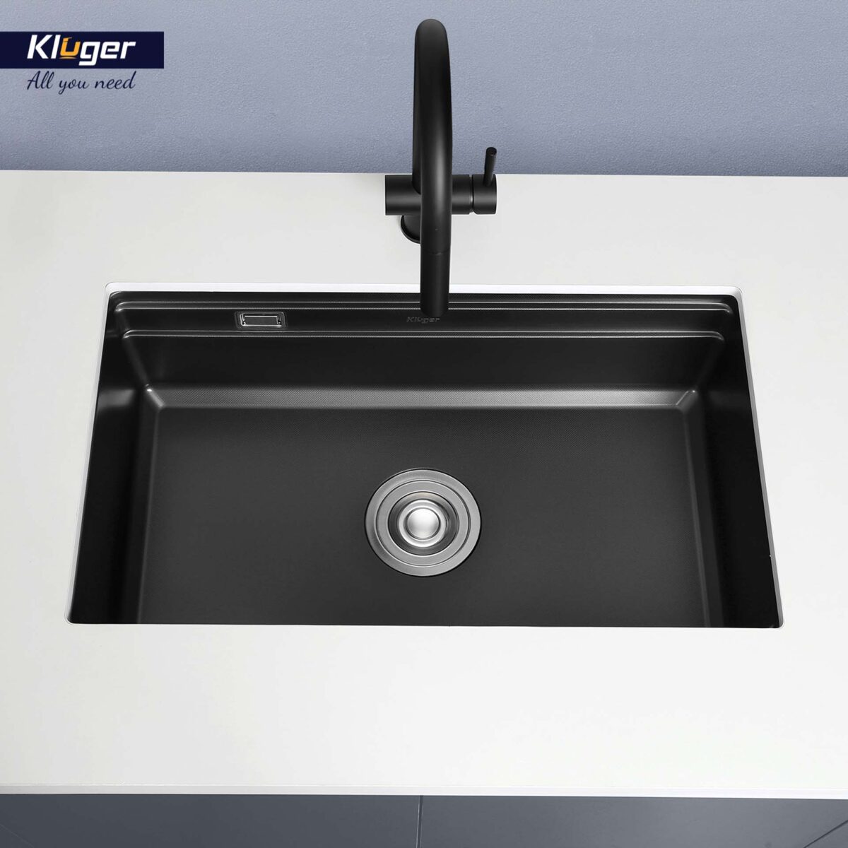 Chậu rửa bát inox KLUGER KG7644FB Plus dòng K600 1 hố - Ảnh 4