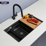 Chậu rửa bát inox KLUGER KG7644FB Plus dòng K600 1 hố - Ảnh 7