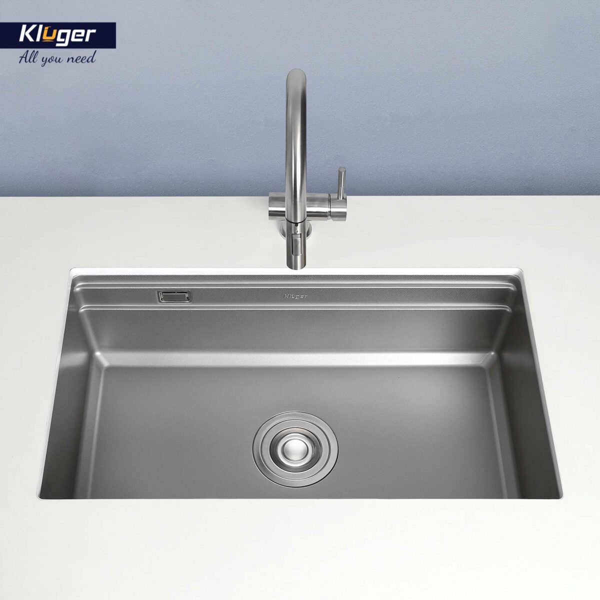 Chậu rửa bát inox KLUGER KG7644FS Basic dòng K600 1 hố - Ảnh 5