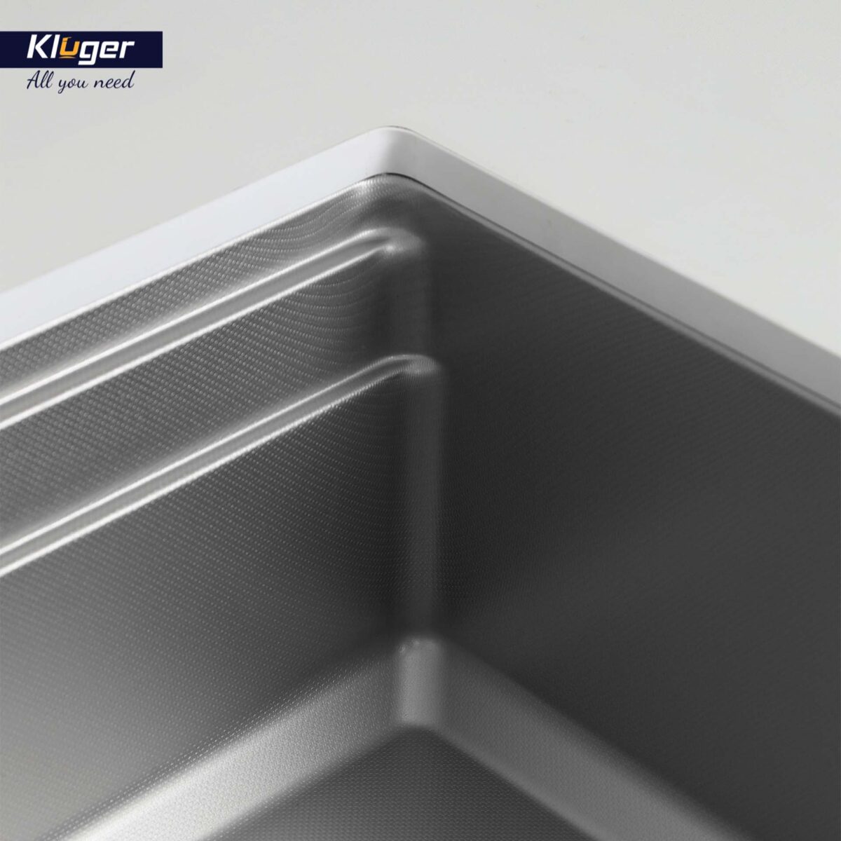 Chậu rửa bát inox KLUGER KG7644FS Basic dòng K600 1 hố - Ảnh 8