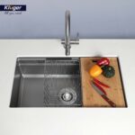 Chậu rửa bát inox KLUGER KG7644FS Plus dòng K600 1 hố - Ảnh 4