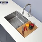 Chậu rửa bát inox KLUGER KG7644FS Plus dòng K600 1 hố - Ảnh 5