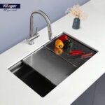 Chậu rửa bát inox KLUGER KG7644FS Plus dòng K600 1 hố - Ảnh 6