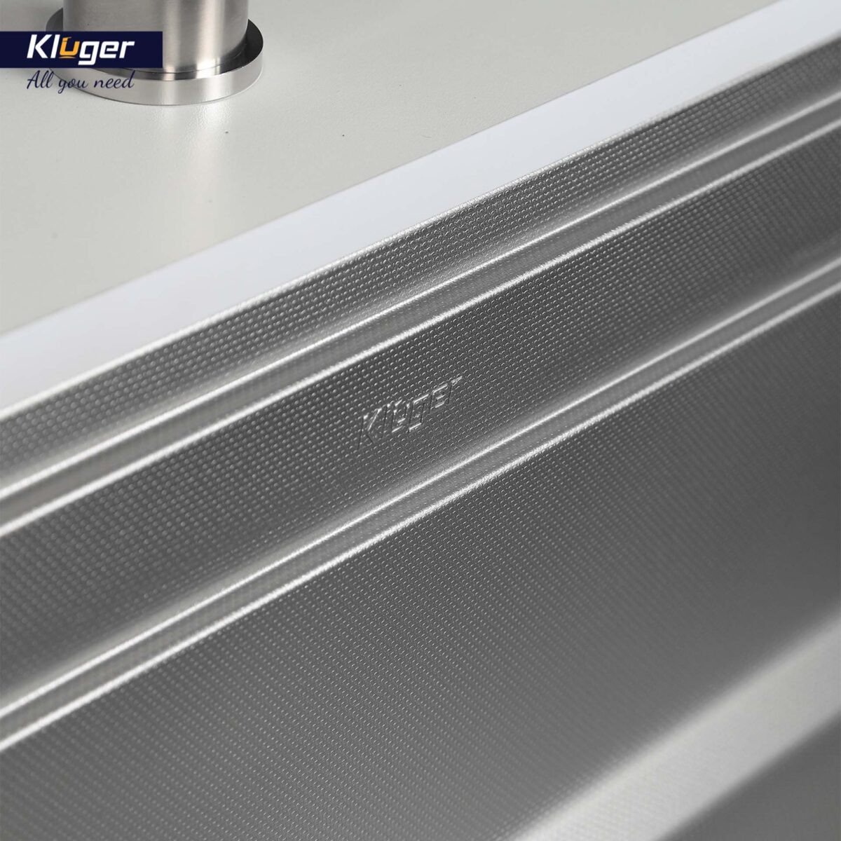 Chậu rửa bát inox KLUGER KG7644FS Plus dòng K600 1 hố - Ảnh 8