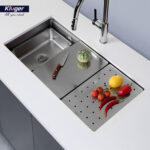 Chậu rửa bát inox KLUGER KG8644FS Plus dòng K600 1 hố - Ảnh 6