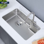 Chậu rửa bát inox KLUGER KH8048SL Plus dòng HARU 1 hố - Ảnh 4