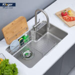 Chậu rửa bát inox KLUGER KH8048SL Plus dòng HARU 1 hố - Ảnh 5