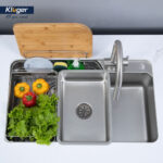 Chậu rửa bát inox KLUGER KH8048SL Plus dòng HARU 1 hố - Ảnh 7