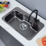 Chậu rửa bát inox KLUGER KT8050FB Basic dòng TAKI 1 hố - Ảnh 3