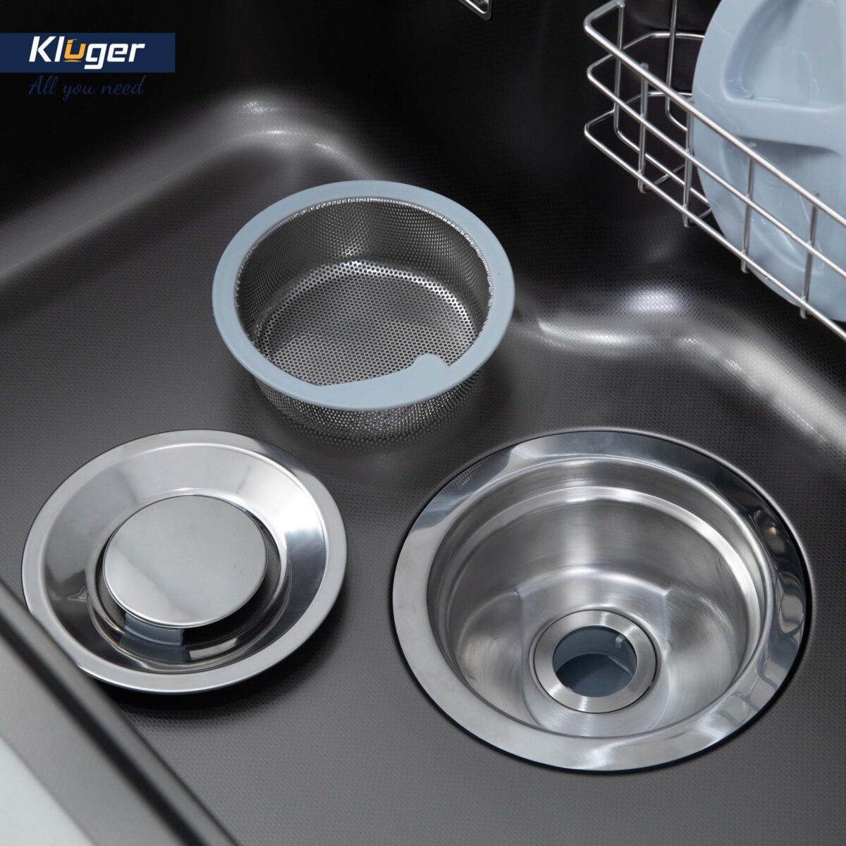 Chậu rửa bát inox KLUGER KT8050FB Plus dòng TAKI 1 hố - Ảnh 14