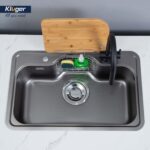 Chậu rửa bát inox KLUGER KT8050FB Plus dòng TAKI 1 hố - Ảnh 7