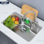Chậu rửa bát inox KLUGER KT8050SL Plus dòng TAKI 1 hố - Ảnh 12