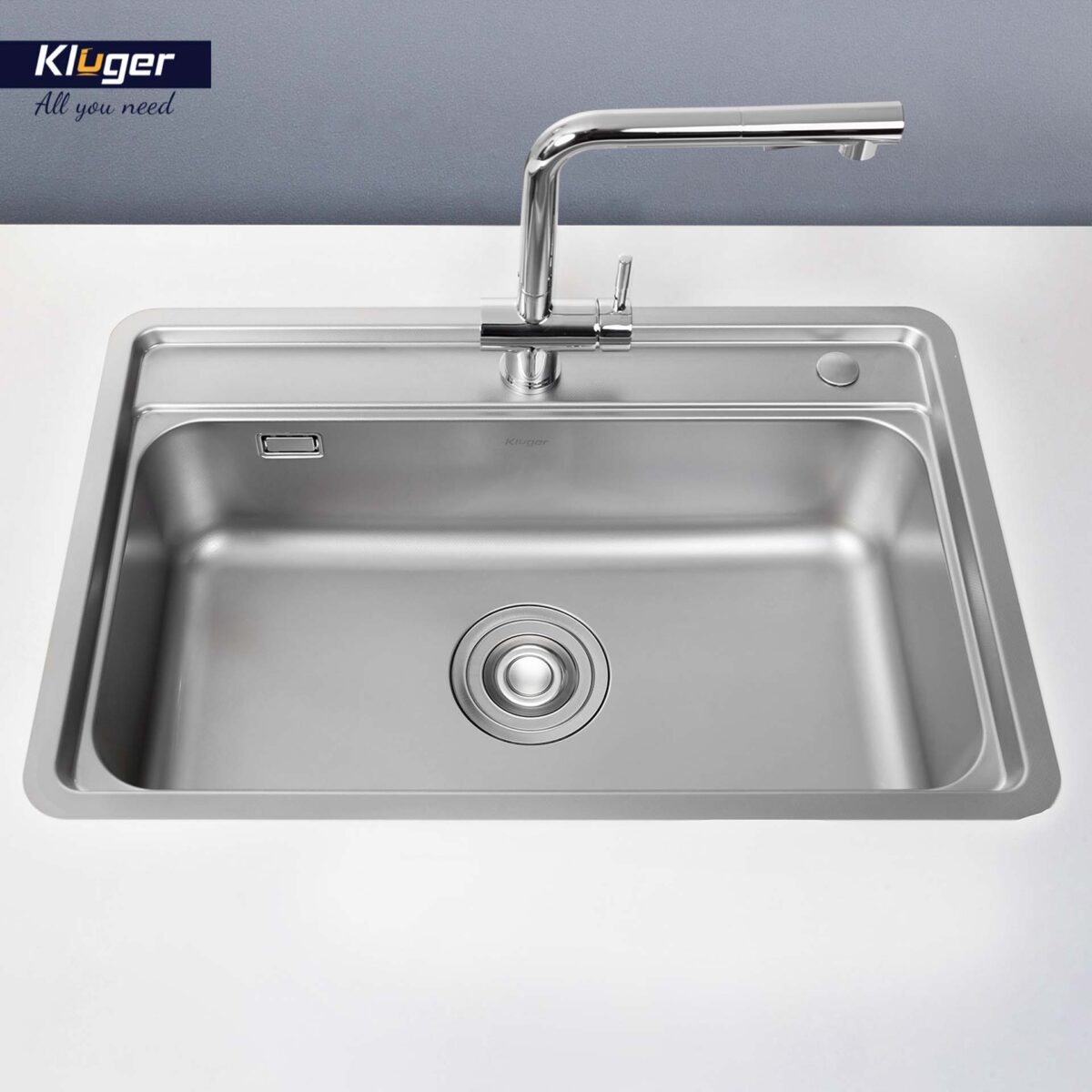 Chậu rửa bát inox KLUGER KW8101FS dòng K100 1 hố - Ảnh 8