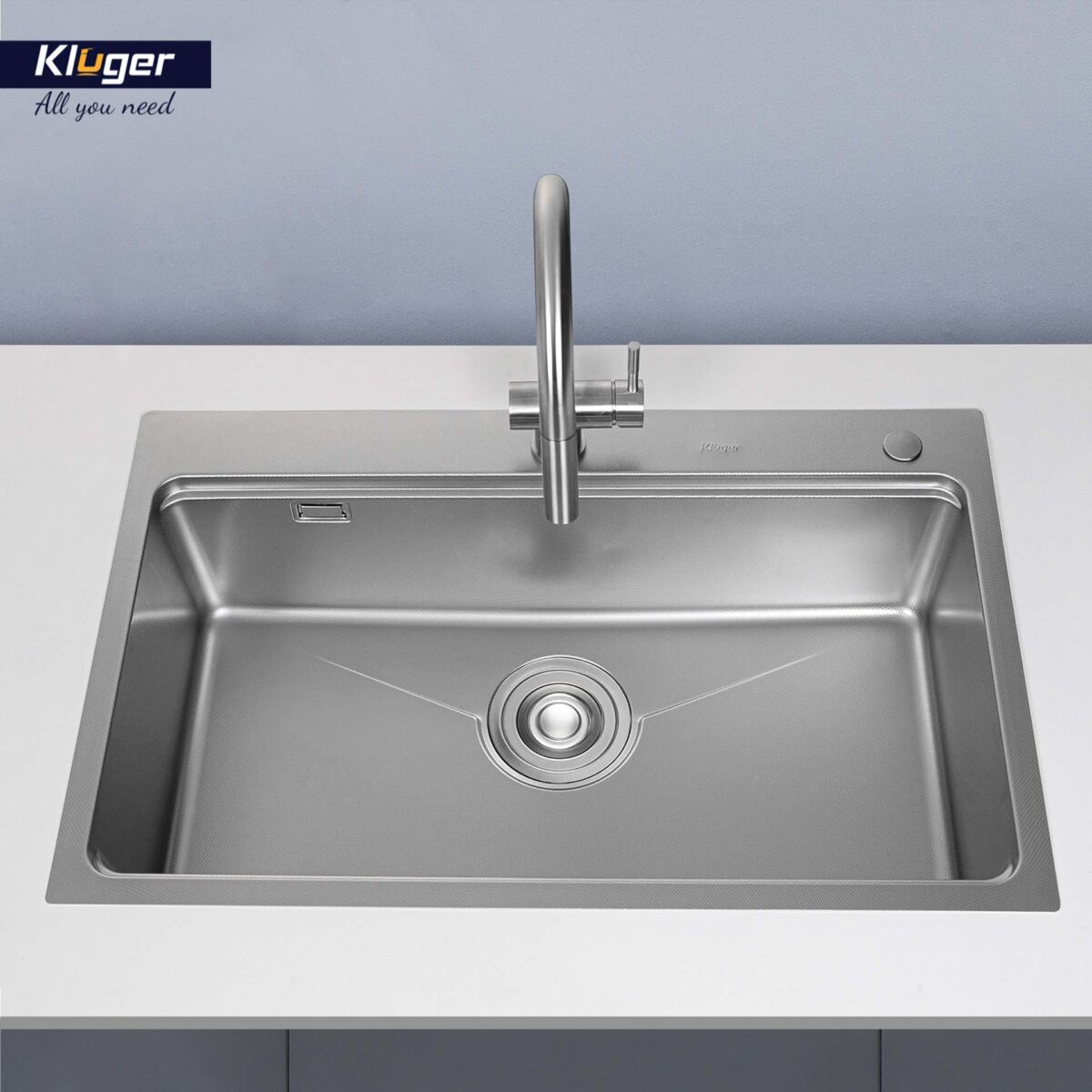 Chậu rửa bát inox KLUGER KW8181FS Basic dòng K800 1 hố - Ảnh 5