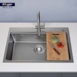 Chậu rửa bát inox KLUGER KW8181FS Plus dòng K800 1 hố - Ảnh 6
