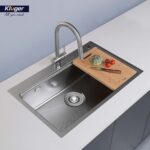 Chậu rửa bát inox KLUGER KW8181FS Plus dòng K800 1 hố - Ảnh 7