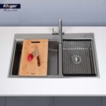 Chậu rửa bát inox KLUGER KW8211S dòng K2 100 2 hố - Ảnh 6