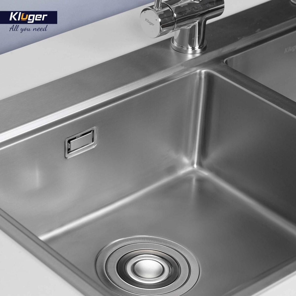 Chậu rửa bát inox KLUGER KW8211S dòng K2 100 2 hố - Ảnh 11
