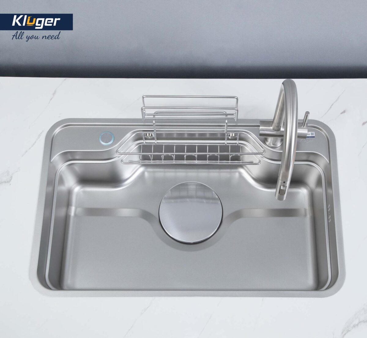Chậu rửa bát inox KLUGER KF7848FS Plus dòng TAKA 1 hố - Ảnh 11