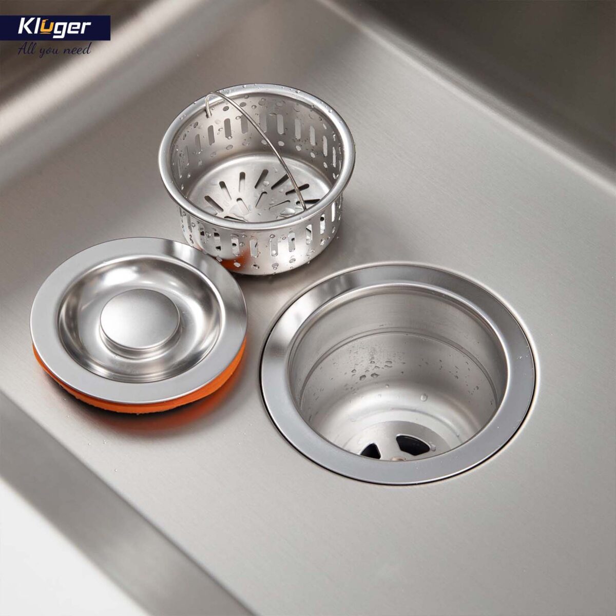 Chậu rửa bát inox KLUGER KU8121S dòng K200 1 hố - Ảnh 15