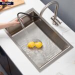 Chậu rửa bát inox KLUGER KU8121S dòng K200 1 hố - Ảnh 6